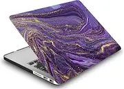 Case Compatible with New MacBook Pro 16 inch 2021 2023 Release A2485 A2780 A2991 M1 M2 M3 with Liquid Retina XDR Display and Touch ID, Plastic Laptop Hard Shell Protective Case, Purple Marble