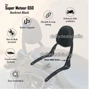 For Royal Enfield "Rear Backrest, Black" for Super Meteor 650