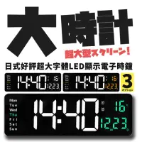 在飛比找momo購物網優惠-【DR.Story】日式好評超大字體LED顯示電子時鐘(le