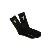 Fallen Footwear Trademark Padded Heel and Toe Sock - Black / Lime