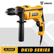 DEKO NEW DKID13XL65G 220V Electric Impact Drill 2 Functions AC Cordless Drill Sc