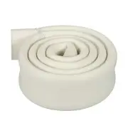 27mm ID x 5mm Thick 3.3ft White Foam Grip Wrap Closed Cell Foam Tubing Non-slip