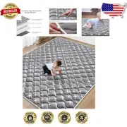 Extra Large 71"x59" Baby Play Mat - Premium Thicker Foam, Non-Slip Comfort
