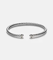 [David Yurman] David Yurman Cable Flex sterling silver and 14kt gold cuff bracelet M silver