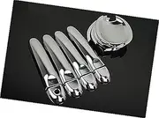 ZAPYVET, for Nissan, Note E12 2013-2019 Carbon Fiber Chrome Car Door Handle Cover Trim Stickers Car Door Handle Cover(Black Model 7)