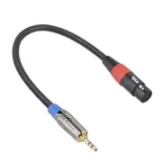 Jack 3.5mm to 3Pin XLR Cable TRS M to XLR Female Audio Adapter Cable For Phone