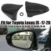 FOR 2013-19 LEXUS GS GSF ES RC RCF LS M STYLE CARBON LOOK SIDE MIRROR COVER CAP (for: Lexus)