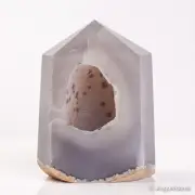 598g105mm Druzy Agate Geode Tower Point Natural Crystal Polished Quartz Healing