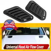 2pc Car Hood Bonnet Vent Air Flow Intake Scoop Side Fender Decor Universal US
