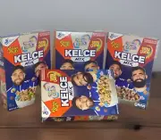 NEW 4 Boxes KELCE MIX CEREAL TRAVIS JASON REESE’S/LUCKY CHARMS/CINN TOAST CRUNCH