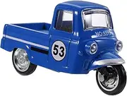 KICHOUSE Vintage Tricycle Model Car Ornament Pull Back Tricycle for Home Decor Safe Metal Craft