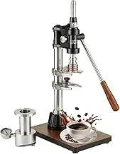 Manual Lever Espresso Maker, 16 Bar Hand Pressure Coffee Maker with 100ML Capacity, Labor-Saving Handle and Extraction Pressure Gauge, for Home, Outdoor, Camping