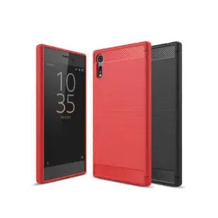 YANGYI揚邑 Sony Xperia XZ/XZS 5.2吋 碳纖維拉絲紋軟殼散熱防震抗摔手機殼 Sony Xperia XZ/XZS