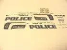 League City Texas Police 1/24 Water slide Decal Set Fits Motormax Police SUV