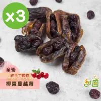 在飛比找PChome24h購物優惠-手工椰棗蔓越莓150gx3包 蔓越莓 原味 低溫烘焙 過年零