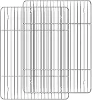 Cooling Rack and Baking Rack with Stainless Steel, 2 - Pack Heavy Duty Cooling Racks for Cooking and Baking, Rectangle Cookie Cooling Rack 16 x 12Inches, Oven & Dishwasher Safe