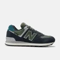 在飛比找蝦皮商城優惠-NEW BALANCE 復古鞋 574系列 中 黑綠 U57