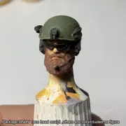 #3 Premium 1/18 Army Man Head Sculpt Soldier Helmet For DIY 3.75" Action Figure