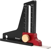 Saw Table Height Ruler Router Table Setting Gauge Woodworking Depth Gauge DIY Height Measurement Tool Drill Press Setup Blocks Setup Blocks Woodworking Tool Black Aluminum Alloy