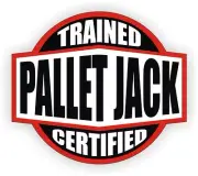 3pcs Pallet Jack Trained & Certified Hard Hat Decals Helmet Stickers Toolbox