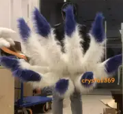Anime Azur Lane Onmyoj Nine-Tailed Fox Gradient Tail Halloween Cosplay Prop Toy