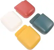 KALLORY Remote Control Mount Adhesive Wall Sticky Cubicle for Remote 4pcs Holder Box