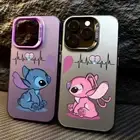Disney Cute Stitch Phone Case For iPhone 16 15 14 13 12 11 Pro Max XR XS Max 7 8