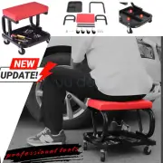ProfessionalPadded Rolling Creeper Garage Mechanics Roller Seat Stool Chair AU