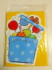 Surprise Invitations - 8ct Cards & Envelopes - 26 Pkgs. - Lot#1045