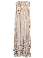 BCBG MAXAZRIA Silk Gown Strapless with detachable straps Size 4