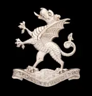 3rd Battalion Monmouthshire Regiment Cap Badge Hallmarked Silver
