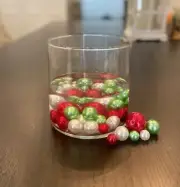 RED, WHITE & GREEN Assorted sizes Christmas Decor PEARLS Choose Amount