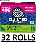 Quilted Northern Ultra Soft & Strong 2-Ply Toilet Paper,244 sheets/roll,32 rolls