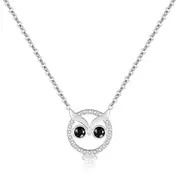 Bright-Eyed Owl Short Necklace