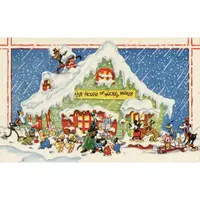 在飛比找蝦皮購物優惠-迪士尼 超大 聖誕節毛毯 復古 插畫 毯子 溫馨 米奇米妮 