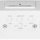 (White)Digital Alarm Clock LED Large Display Electronic Night Light Snooze Fu A