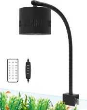 Aquarium LED Light 10 Gallon Fish Tank Light Timer Clip on Aquarium Light Full S