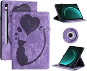 AsWant Case for Samsung Galaxy Tab S9 FE 10.9 Inch / S9 2023 11 Inch Tablet - Protective Case Ultra Thin with Wallet and Stand Function Compatible with Galaxy Tab S9 FE Case (Purple)