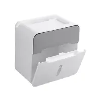 在飛比找momo購物網優惠-【小銘購物】浴室衛生紙盒(衛生紙盒 衛生紙架 壁掛衛生紙盒 