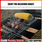 10Pcs Barbecue Skewer with Wooden Handle 8 Inch Shish Kebob Sticks for Grilling