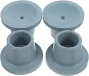 Healvian 4pcs Sooth Chair Bath Chair Foot Cover Stool Leg Covers Crutches Tips Rubber Feet Stool Leg Floor Protectors Grey Rubber