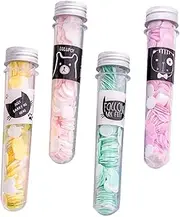 KICHOUSE 4Pcs Portable Soap Petals for Travel Compact Disposable Foaming Soap for Body and Hand Washing for Outdoor Activities and Daily Hygiene
