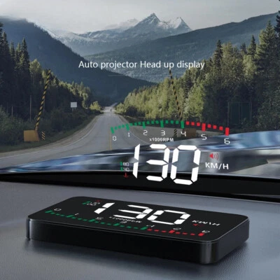 New Auto Hud Display Car Projector Alarm Head Up Display Speedometer Windshield