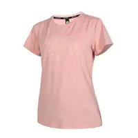 在飛比找ETMall東森購物網優惠-FIRESTAR 女彈性印花短袖T恤-慢跑 吸濕排汗 上衣