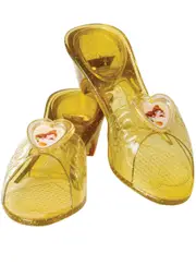 Princess Belle Girls Light Up Glitter Clack Clack Shoes