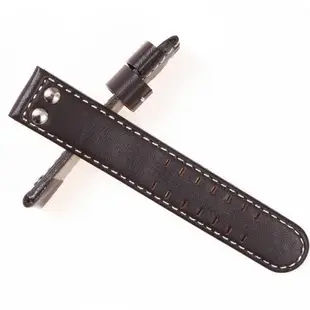20mm 22mm 復古真皮男士錶帶 適配漢米爾頓H70595593 H70655733 卡其野戰 H型不鏽鋼針扣