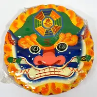 在飛比找Yahoo!奇摩拍賣優惠-獅咬劍八卦鏡/獅頭八卦/木製/長20cm