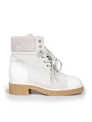 2020 Grey Suede Interlocking CC Boots