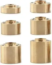 Modification Accessories 12mm Brass Hex Wheel Widening Adapter for 1/10 RC Crawler Axial SCX10 Capra TRX4(18mm)