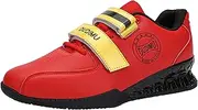[SDEQA] Men's Weightlifting Shoes Squat Indoor Fitness Trainers Anti-Skid Stable Breathable Gym Sneakers